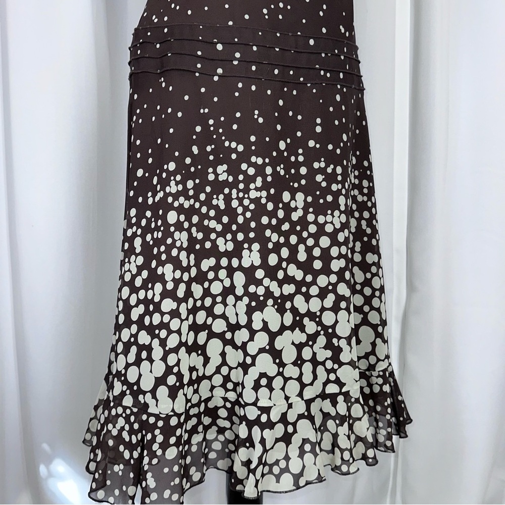NWT Liz Claiborne Cowl Neck Dress Sz 6 Polka Dot Sleeveless MSPR $139 READ - Picture 6 of 16